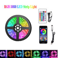 LED Strip LightบลูทูธAPPควบคุมRGB 5050 USB 5VแถบLedเทปทีวีคอมพิวเตอร์Backlightเกมห้องนอนโคมไฟตกแต่ง-Youerd