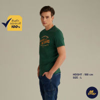 Mc Jeans เสื้อยืดแขนสั้นผู้ชาย คอกลม สีเขียว MTTZ607