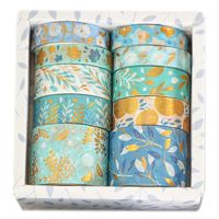 10PCS Washi Tape Gift Box Scrapbook Decoration Masking Tape Creative Art Handbook Material DIY Stickers