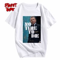 Movie Film Bond 007 Designer T Shirt For Men No Time To Die Graphic Tshirt Premium Print T-Shirt Male Streetwear 【Size S-4XL-5XL-6XL】