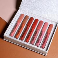 7pcsset Lip Gloss Set Lip Gloss Waterproof Moisturizing Matte Lip Color Tint Gift Box Liquid Lipstick Cosmetics TSLM1