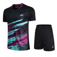 Victor The new YY badminton suits men and women group-buying quick-drying breathable clothes customization with short sleeves