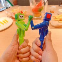 ปากกาชกมวยหุ่นยนต์เกมส์ที่ได้เคลื่อนไหวเล็กๆน้อยๆแบบสุ่มปากกาบีบอัดปากกาอินเตอร์แอคทีฟน่ารักขนาด1.0มม. ของเล่นเด็ก