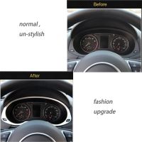 Car Styling Steering Wheel Dashboard Trim Ring Decoration with Stickers Cover Frame Auto Accessories For-Audi Q3