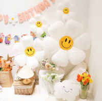 Balloon Smiley Size ลูกโป่งดอกไม้ ลูกโป่งมินิมอล Happy Birthday