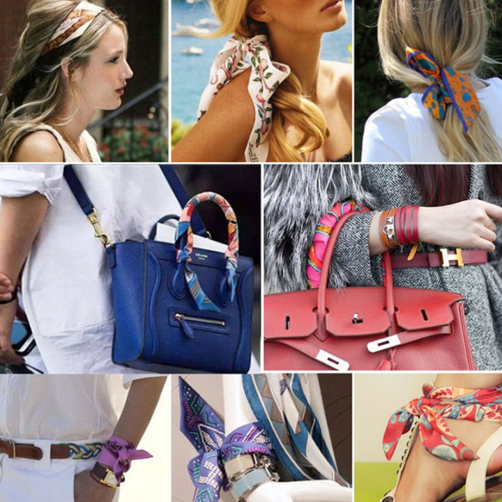 🔥Twilly Scarf Decoration Bag Charm Bag Handle Decoration Silk Scarf Women  Fashion Accessories LovelylifeFu 👍