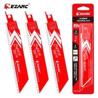 EZARC R678HM ลูกสูบเลื่อยใบมีดคาร์ไบด์1/3ชิ้นทนทานต่อ R978HM สำหรับโลหะหนาเหล็กหล่อเหล็กอัลลอย8TPI ขนาด6นิ้ว9นิ้ว