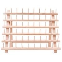 Foldable Wood Thread Stand Rack Organizer Wall Mount 60 Spool Cone Embroidery Machine Sewing Storage E56C