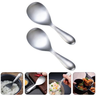 ✒⊙ Serving Spoon Home Restaurant Spoons Non-stick Scoops High Temperature Resistant Rice