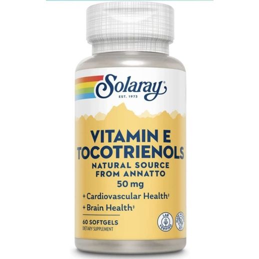 Solaray Vitamin E Tocotrienols 50mg 60 soft