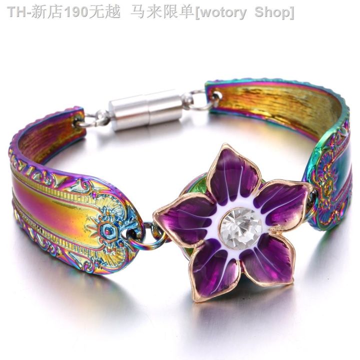 cw-new-jewelry-colorful-magnetic-metal-18mm-bangle-for-interchangeable