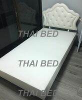 THAI BED เตียงบล๊อค เตียงบล็อค 3.5ฟุต รุ่น มงกุฎกระดุมเพ็ชร จัดส่งทั่วประเทศ  Single size block bed Crown crystal ,Delivery nationwide