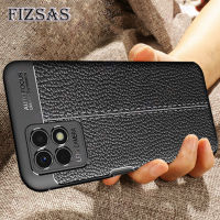 FIVERA เคสฝาหลังสำหรับ Realme Narzo 50 4G 5G /Narzo 50i 30A 50 Pro 5G เคสโทรศัพท์หนังหรูหราทีพียูเปลือกนุ่มลายลิ้นจี่ป้องกันกล้องกันกระแทก