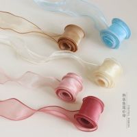 [COD] Wrapping flower paper wholesale mermaid yarn ribbon wavy shop art packaging tied headdress bowknot diy