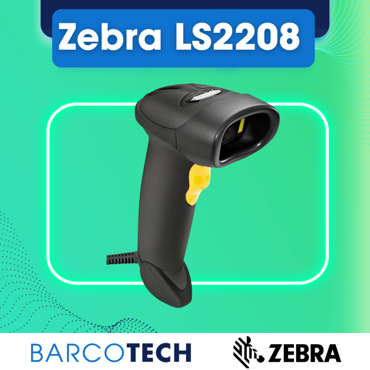 Zebra / Motorola Symbol LS2208 Barcode Scanner 1D Corded with Stand