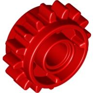 Lego part (ชิ้นส่วนเลโก้) No.18946 Technic, Gear 16 Tooth with Clutch on Both Sides