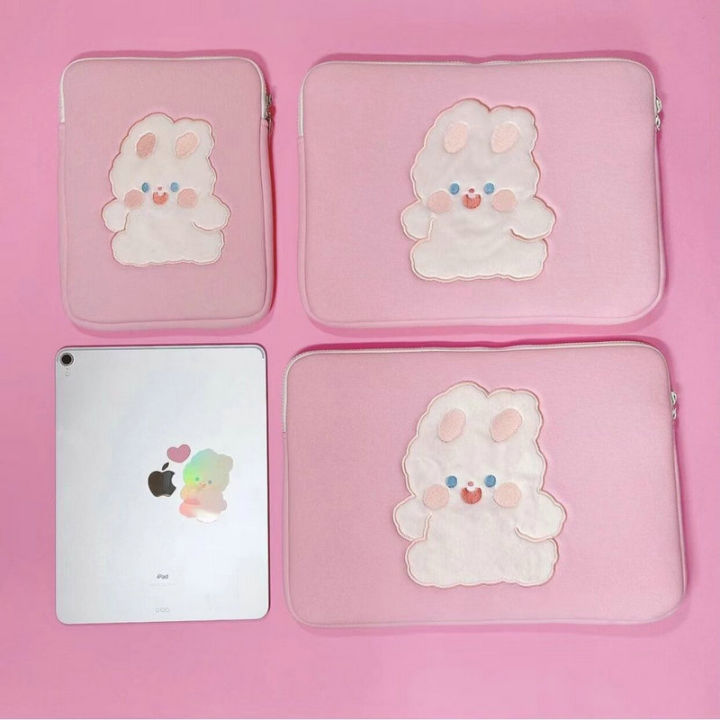 korean-pink-rabbit-laptop-sleeve-case-for-pro-9-7-10-5-11-13-14-9-15-inch-japan-tablet-inner-bag-pouch-storage-bags