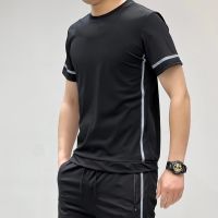 Fast Shipping MenS Same Sports, Woven, Breathable Short -Sleeved Long Trousers, Four -Sided Dry Ice