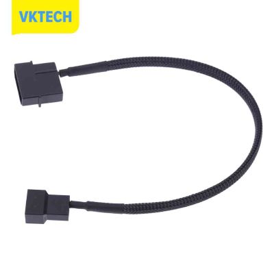 [Vktech] 4pin IDE Molex ถึง1พอร์ต3pin/ 4Pin คูลเลอร์พัดลมระบายความร้อนแยกสายไฟ