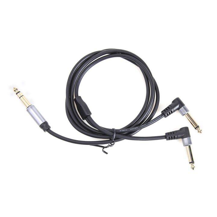 nku-1-4-trs-stereo-to-dual-1-4-ts-mono-insert-cable-stereo-breakout-cable-6-5mm-1-4-trs-jack-y-splitter-stereo-audio-cable