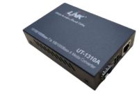 Link UT-1310A Fiber Gigabit Media Converter, 10/100/1000 Mbps ,1000Base-SX/LX , 1-Port RJ45, 1-SFP Slot (Blank), 220m - 110km (SM/MM Support), Indoor Only