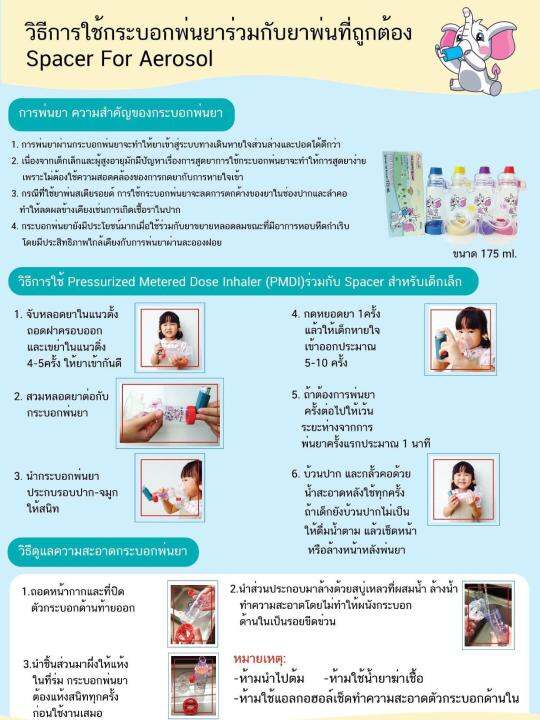 กระบอกพ่นยา-สำหรับเด็กเล็ก-ขนาด-175-ml-สีฟ้า