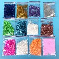 hot【cw】 10g PET Glitter Transparent Filler Round for Bobo