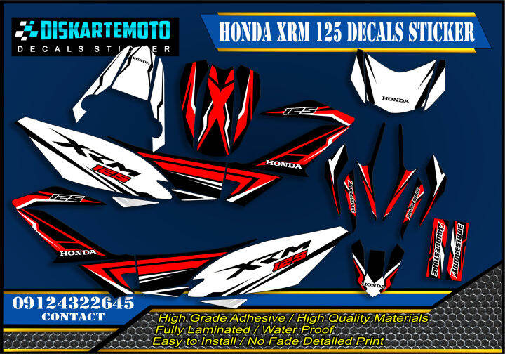 Honda Xrm 125 Trinity Carb Decals Sticker | Lazada PH