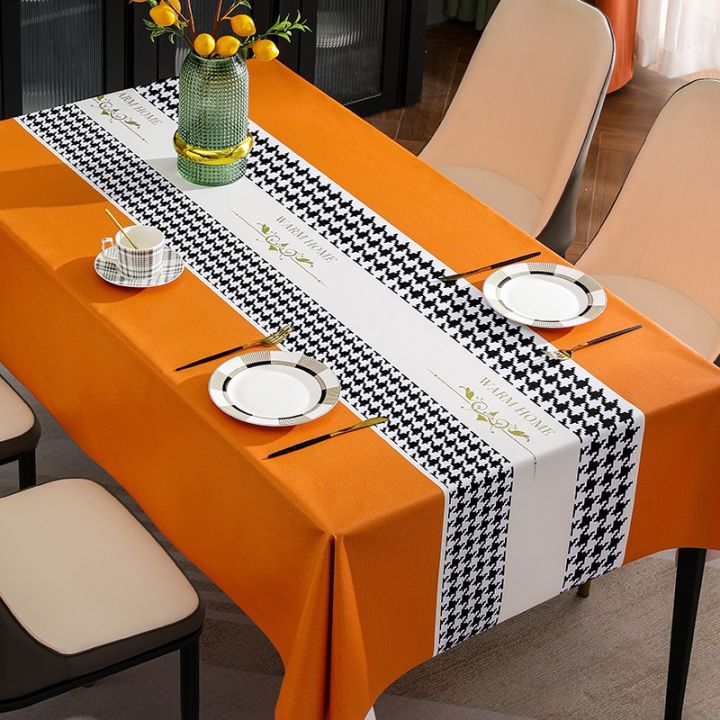 cod-crown-houndstooth-tablecloth-ins-waterproof-anti-oil-anti-scalding-cloth-mat-one-generation