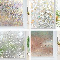 【LZ】 Mul-tamanho rainbow window film 3d ecologia vinil de vidro não tóxico para casa adesivo de janela de isolamento de filme de vidro manchado estático