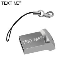 TEXT ME Mini USB 2.0 32GB 64GB Real Capacity USB Flash Drive Pendrive 16GB 8GB Pen Drive U Disk Flash Memory Stick