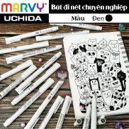 Bút Vẽ MÀU ĐEN Marvy Uchida Đi Nét Chuyên Nghiệp