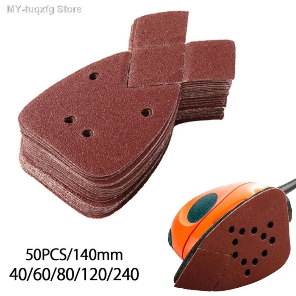 80 Grit Mouse Sander Sandpaper, 50Pcs Sanding Pads for 5.5