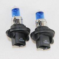 โคมไฟไฟฮาโลเจนขาวซูเปอร์ไฟหน้าหลอดไฟรถยนต์สีฟ้า9008/55W 6500K สำหรับการใช้งานทั่วไป