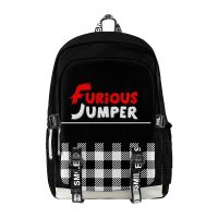 Furious Jumper Backpack Men Oxford Waterproof Large Capacity Laptop Backpack Women Casual Travel Backpack Boys Girls Schoolbag