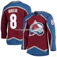 ♞ g40349011chao 037A Yp2 NHL เสื้อกีฬาแขนยาว ลายทีม Colorado Avalanche Jersey Cale Makar Hockey พลัสไซซ์ PY2