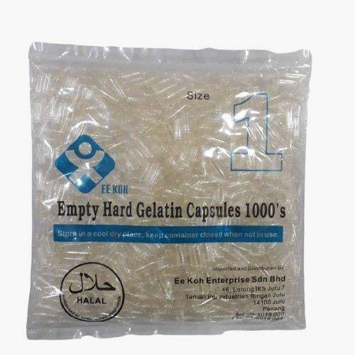 Empty HARD GELATIN CAPSULES NO"1" 1000SX1 Lazada