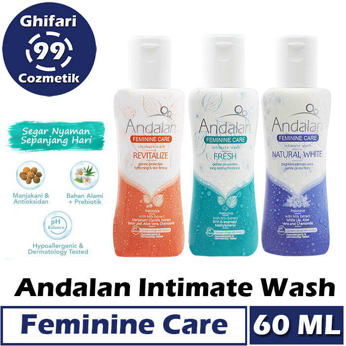 Andalan Feminine Care Intimate Wash NATURAL WHITE 60 ML Lazada Indonesia