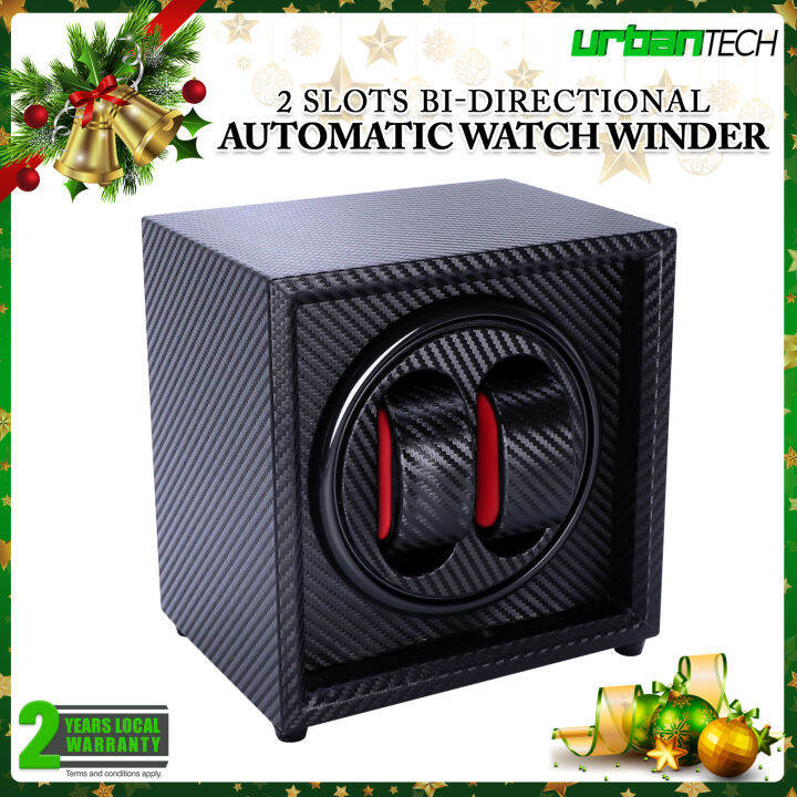 Open Design Dual Slot Automatic Watch Winder Bidirectional Rotation