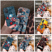 Casing หรับ OPPO F5 A73 F7 F9 Pro A7X F11 F17 F19 A74 A95 Pro Find X3 Pro Lite Neo R9 R9s F1 Plus A76 Reno 7 7Z 6Z W219 Captain America Marvel Pattern Phone เคสโทรศัพท์