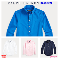 RALPH LAUREN GARMENT-DYED COTTON SHIRT ( BOYS SIZE 8-20 YEARS )