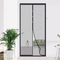 Summer Anti Mosquito Door Curtain Magnetic Self Adhesive Net Screen Insect Fly Bug Proof Mesh Curtains Home Dormitory Door Decor Decorative Door Stops