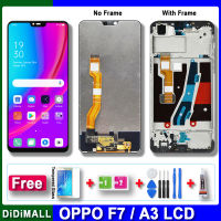 100% ทดสอบแล้ว6.23 จอ Lcd ของแท้สำหรับ OPPO F7จอแสดงผล LCD CPH1819หน้าจอสัมผัสชุดประกอบดิจิไทเซอร์เปลี่ยนสำหรับ OPPO A3 PADM00จอแสดงผล LCD พร้อมกรอบ