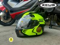 หมวกกันน็อค ZEUS ZS-811A YELLOW (AL39) แถมฟรี! + สปอยเลอร์