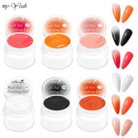 Myyeah เจลทาเล็บไล่ระดับสีแบบเจลทาเล็บ6สีเจลทาเล็บสีทาเล็บแบบจุ่มเครื่องมือความงามแบบ DIY กึ่งถาวร