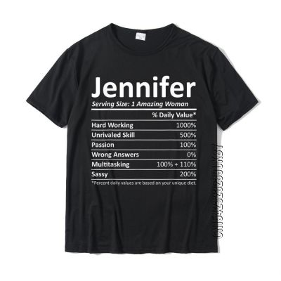 Jennifer Nutrition Personalized Name Funny Christmas Gift T-Shirt Tshirts Faddish Personalized Cotton MenS Tops Shirt Design