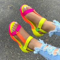 【CW】2022 Big Size 43 Multi Colors Casual Shoes Beach Sandals Woman Flat Dropship Comfortable Sandals Female Light Sandalias De Mujer