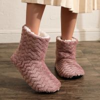 1 Pair Thick Socks Slipper Warm Ultra-Plush Anti-Slip Indoor High Boots Socks Winter Warm Long Floor Socks Slipper for Women Men Socks Tights