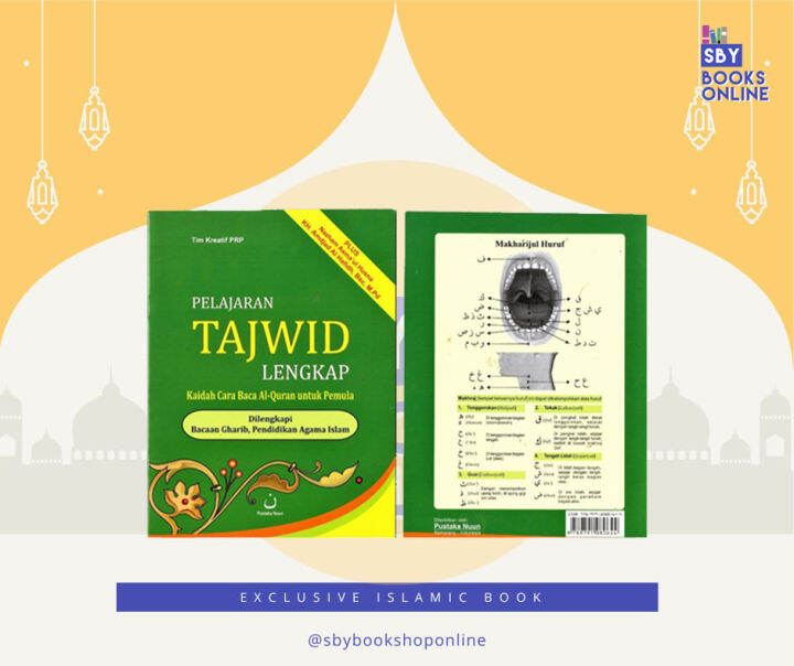 Buku Pelajaran Tajwid Lengkap - Pustaka Nuun Kaidah Cara Baca Al-Quran ...