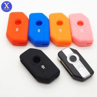 Xinyuexin Silicone Car Key Cover Shell Case Holder for BMW Motorcycle F750GS F850GS K1600GT R1200GS LC ADV R1250GS 2 Buttons